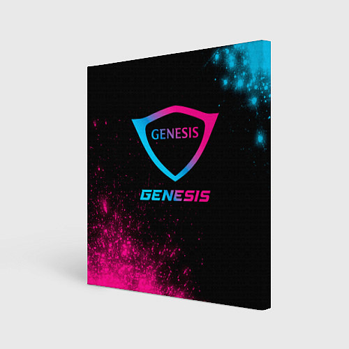Картина квадратная Genesis - neon gradient / 3D-принт – фото 1