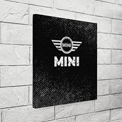 Холст квадратный Mini с потертостями на темном фоне, цвет: 3D-принт — фото 2
