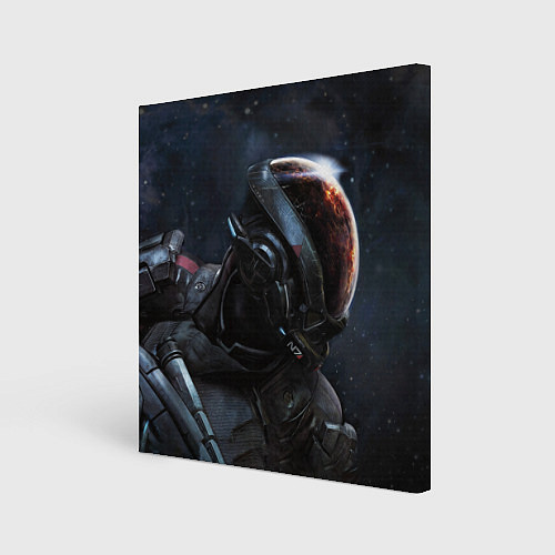 Картина квадратная Mass Effect N7 game / 3D-принт – фото 1