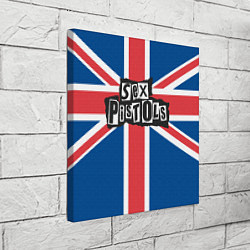 Холст квадратный Sex Pistols - панк рок, цвет: 3D-принт — фото 2