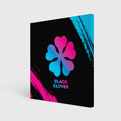 Картина квадратная Black Clover - neon gradient