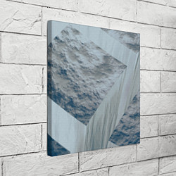 Холст квадратный Серая стена и блоки, цвет: 3D-принт — фото 2