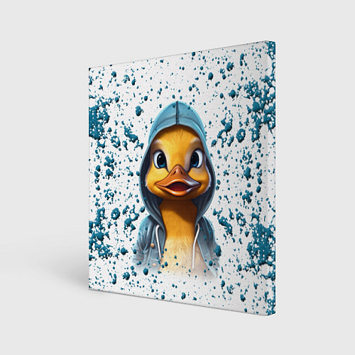 Картина квадратная Забавный утенок / 3D-принт – фото 1