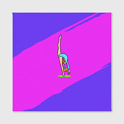 Холст квадратный Гимнастка с мячом, цвет: 3D-принт — фото 2