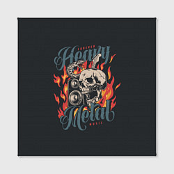 Холст квадратный Heavy metal music, цвет: 3D-принт — фото 2