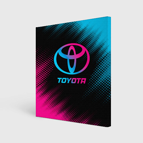 Картина квадратная Toyota - neon gradient / 3D-принт – фото 1