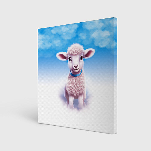 Картина квадратная Ягнёнок / 3D-принт – фото 1