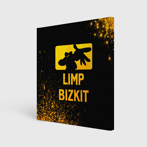 Картина квадратная Limp Bizkit - gold gradient / 3D-принт – фото 1