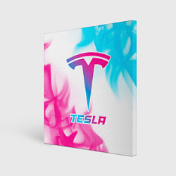 Картина квадратная Tesla neon gradient style