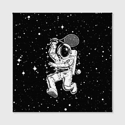 Холст квадратный Space tennis - astronaut, цвет: 3D-принт — фото 2