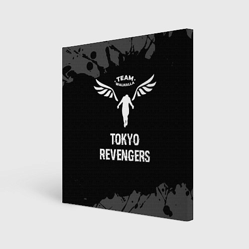Картина квадратная Tokyo Revengers glitch на темном фоне / 3D-принт – фото 1