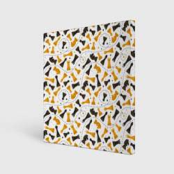 Картина квадратная Шахматные фигуры - Chess