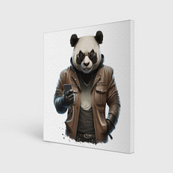 Картина квадратная Стильная панда