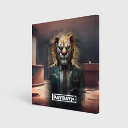 Холст квадратный Payday 3 lion, цвет: 3D-принт