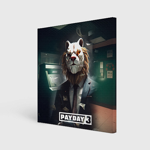 Картина квадратная Payday 3 lion / 3D-принт – фото 1