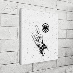 Холст квадратный The Offspring и рок символ, цвет: 3D-принт — фото 2