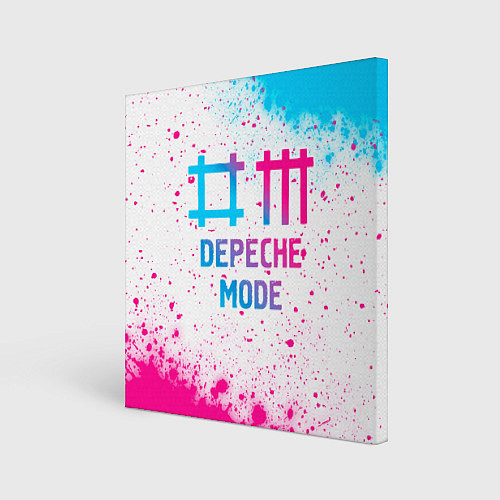 Картина квадратная Depeche Mode neon gradient style / 3D-принт – фото 1