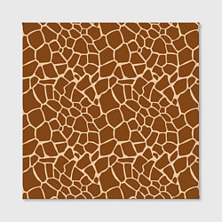 Холст квадратный Пятнистая шкура жирафа, цвет: 3D-принт — фото 2