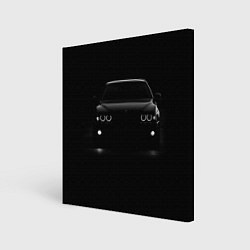 Холст квадратный BMW in the dark, цвет: 3D-принт