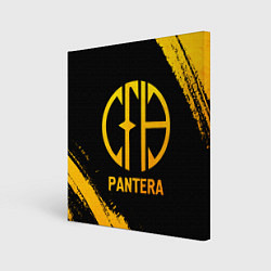 Картина квадратная Pantera - gold gradient