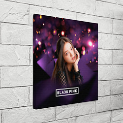 Холст квадратный Ким Джису Блэкпинк, цвет: 3D-принт — фото 2