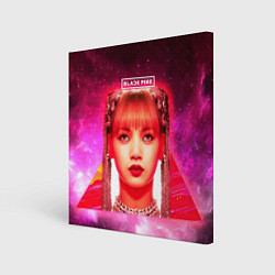 Холст квадратный Lisa Blackpink space, цвет: 3D-принт