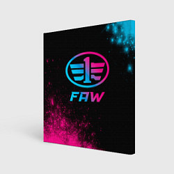 Картина квадратная FAW - neon gradient