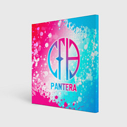 Картина квадратная Pantera neon gradient style