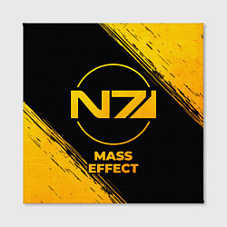 Холст квадратный Mass Effect - gold gradient, цвет: 3D-принт — фото 2