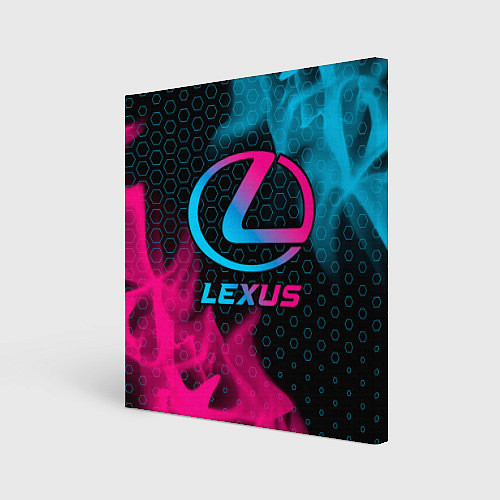 Картина квадратная Lexus - neon gradient / 3D-принт – фото 1