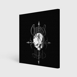 Холст квадратный Cypress hill - arrows skull, цвет: 3D-принт