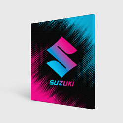 Картина квадратная Suzuki - neon gradient