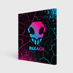 Холст квадратный Bleach - neon gradient, цвет: 3D-принт