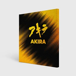 Холст квадратный Akira - gold gradient, цвет: 3D-принт