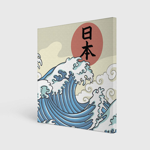 Картина квадратная Япония море / 3D-принт – фото 1