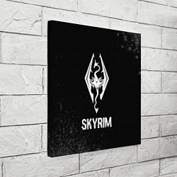 Холст квадратный Skyrim glitch на темном фоне, цвет: 3D-принт — фото 2