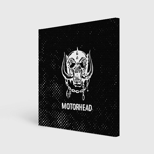 Картина квадратная Motorhead glitch на темном фоне / 3D-принт – фото 1