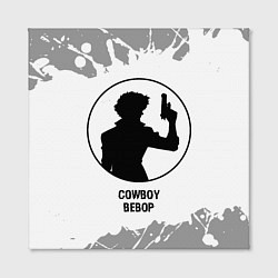 Холст квадратный Cowboy Bebop glitch на светлом фоне, цвет: 3D-принт — фото 2