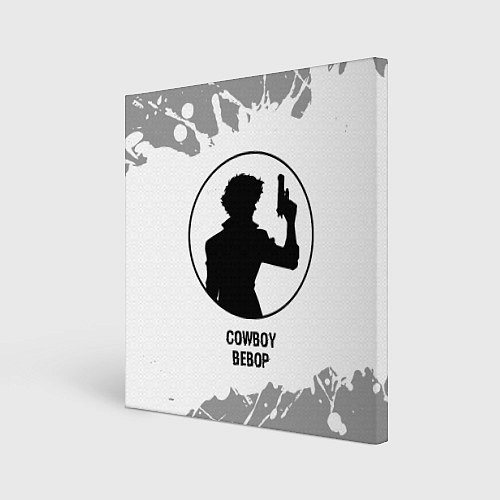Картина квадратная Cowboy Bebop glitch на светлом фоне / 3D-принт – фото 1