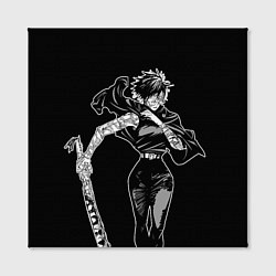 Холст квадратный Зенин Маки - Магическая битва, цвет: 3D-принт — фото 2