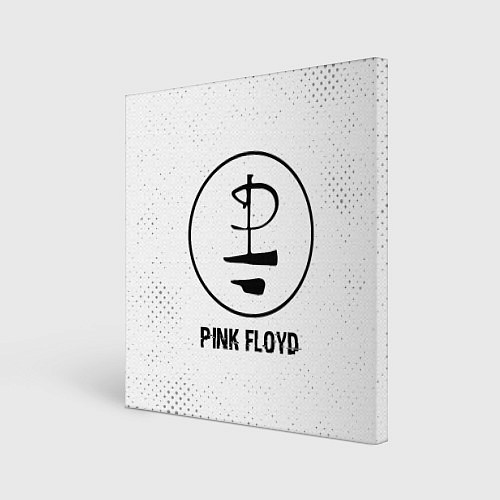 Картина квадратная Pink Floyd glitch на светлом фоне / 3D-принт – фото 1