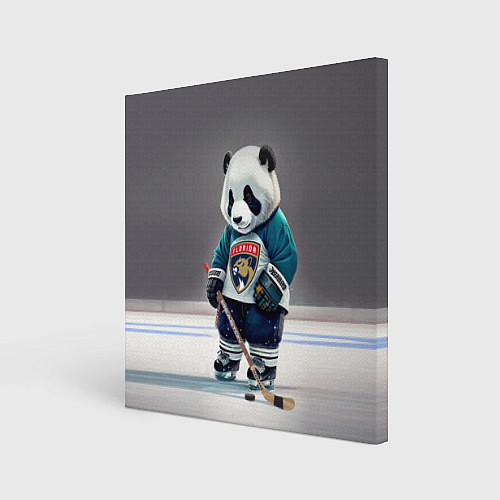 Картина квадратная Panda striker of the Florida Panthers / 3D-принт – фото 1