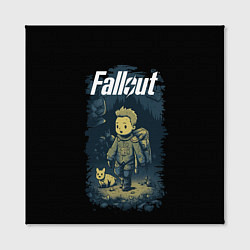 Холст квадратный Fallout boy, цвет: 3D-принт — фото 2