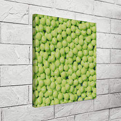 Холст квадратный Узор из теннисных мячей, цвет: 3D-принт — фото 2