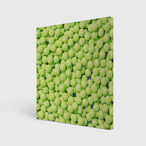 Картина квадратная Узор из теннисных мячей / 3D-принт – фото 1