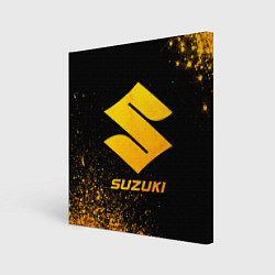 Картина квадратная Suzuki - gold gradient