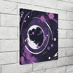 Холст квадратный Фиолетовый космос - нейросеть, цвет: 3D-принт — фото 2