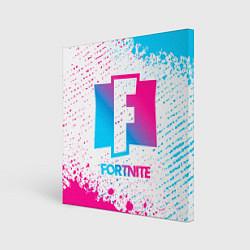Картина квадратная Fortnite neon gradient style