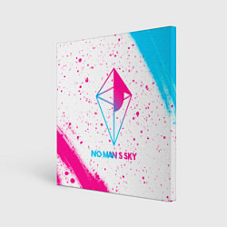 Картина квадратная No Mans Sky neon gradient style