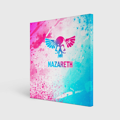 Картина квадратная Nazareth neon gradient style / 3D-принт – фото 1